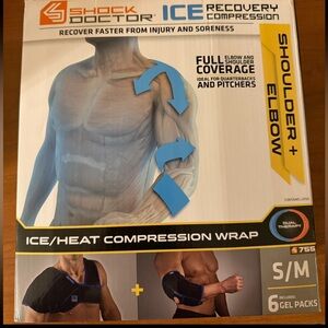 Shock Doctor Shoulder/Elbow Ice Recovery Compression Wrap, Sm/Med, Style #755